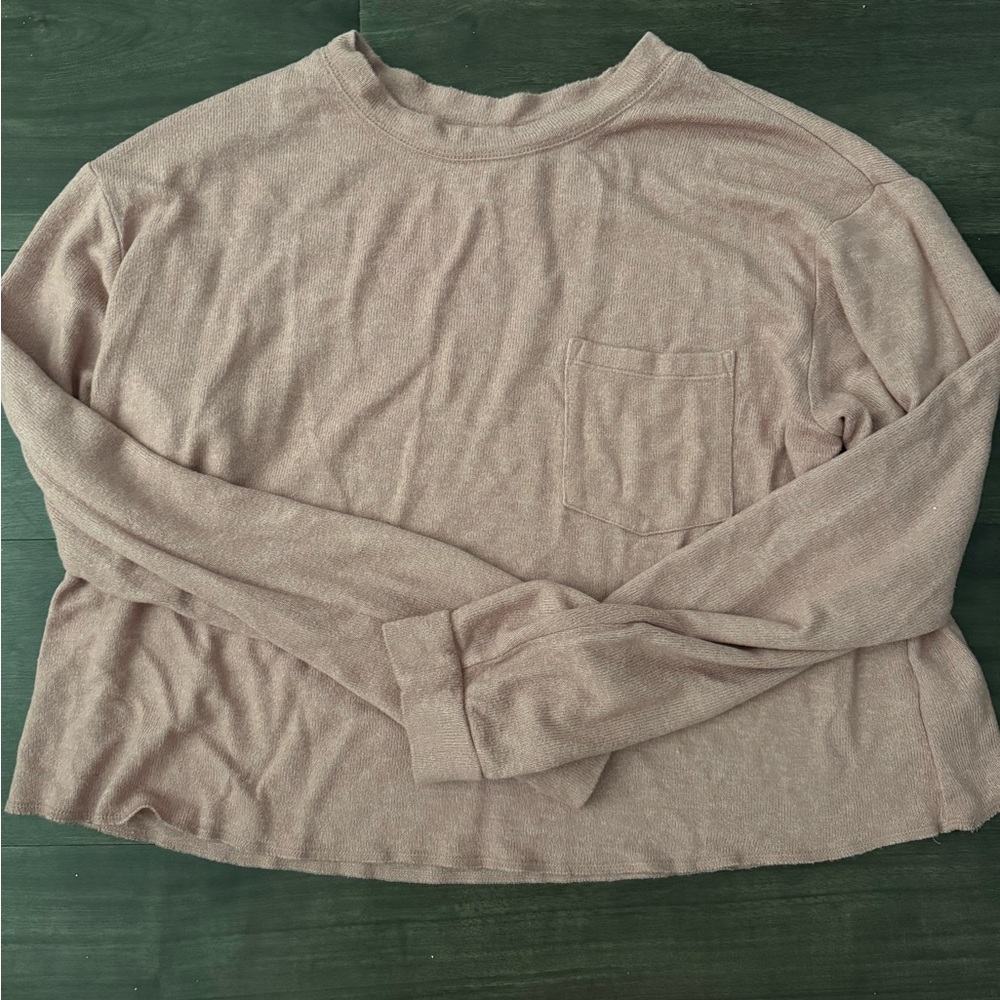 Women's Pink Long Sleeve Top